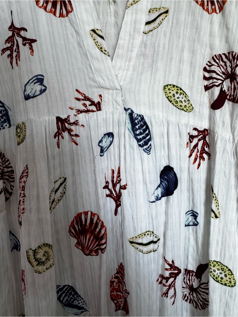 Anthropology Maxi Dress with Shell Print - Picture 3 of 5